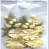 49 AND MARKET Royal Spray Paper Flowers 15/Pkg - Sunshine view 1
