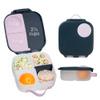 b.box Mini Lunch Box Kids | 4.25 Cup Leak Proof Bento Box for Kids Ages 3+ | 3 Compartment Snack Containers, School Lunch Container, Dishwasher Safe, BPA-Free, PFAS-Free - Indigo Rose view 1
