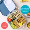 b.box Mini Lunch Box Kids | 4.25 Cup Leak Proof Bento Box for Kids Ages 3+ | 3 Compartment Snack Containers, School Lunch Container, Dishwasher Safe, BPA-Free, PFAS-Free - Indigo Rose view 4