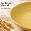 12 PACK 9 Inch Lightweight Wheat Straw Plates, Unbreakable Deep Kids Pates, Plastic Plates Reusable, Dinnerware Sets Gifts, Microwave & Dishwasher Safe, Camping Kitchen Party Use, BPA Free,6 Colors view 3