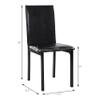 Lexicon Malaya Faux Leather Dining Chair (Set of 4), Dark Brown view 3