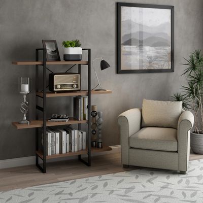 4 Shelf Display Bookcase by DAVEE Furniture INC - 47.24x56.69x11.34 inches