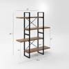 4 Shelf Display Bookcase by DAVEE Furniture INC - 47.24x56.69x11.34 inches view 2