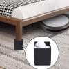 4pcs Furniture Lift Risers Carbon Steel Bed Leg,Self-Adhesive Heavy Duty Furniture Raisers,Adds Height to Sofas Cabinets,Non-Slip Lift Blocks for Table Couch Desk,Square,2CM Groove(black4x5cm) view 3