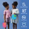 b.box Mini Lunch Box Kids | 4.25 Cup Leak Proof Bento Box for Kids Ages 3+ | 3 Compartment Snack Containers, School Lunch Container, Dishwasher Safe, BPA-Free, PFAS-Free - Ocean Breeze view 2