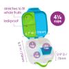 b.box Mini Lunch Box Kids | 4.25 Cup Leak Proof Bento Box for Kids Ages 3+ | 3 Compartment Snack Containers, School Lunch Container, Dishwasher Safe, BPA-Free, PFAS-Free - Ocean Breeze view 4