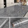 Livelynine 36 X 197 Inch Wide Dark Grey Marble Contact Paper Waterproof Peel and Stick Countertops Marble Wallpaper Kitchen Countertop Vinyl Wrap Marble Countertop Peel & Stick Table Top Dresser Cover view 1