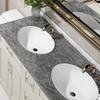Livelynine 36 X 197 Inch Wide Dark Grey Marble Contact Paper Waterproof Peel and Stick Countertops Marble Wallpaper Kitchen Countertop Vinyl Wrap Marble Countertop Peel & Stick Table Top Dresser Cover view 4