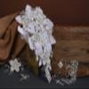 A&C Quinceaeras and more Wedding Bouquet Wedding Lasso Wedding Hair Piece 3505 (White) view 1