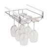 23 cm/9 in Adjustable Wine Glass Rack, Stainless Steel Hanging Wine Glass Holder, Glasses Storage Hanger Organizer view 1