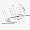 23 cm/9 in Adjustable Wine Glass Rack, Stainless Steel Hanging Wine Glass Holder, Glasses Storage Hanger Organizer view 2