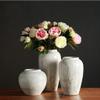 Indoor Gardening Flower Arrangement Retro Ceramic Ornaments, Stoneware Jar Storage Tank Kitchen Decorative Vase Retro Style Flower Vase Art Flower Arrangement Ceramic Vase Rose vases (Size : 3) view 3