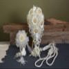 A&C Quinceaeras and more Wedding Bouquet Wedding Lasso Wedding Hair Piece 3510 (Ivory Silver) view 4