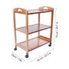 Alvinlite Rolling Storage Rack, Moveable Kitchen Trolley, Organizer with Detachable Wheels for Kitchen Living Room Rolling Kitchen Cart with Drawers Shelves view 2