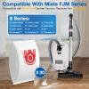 20 Pack 3D Airclean FJM Vacuum Cleaner Bags Compatible with Miele FJM Vacuum Cleaner, Compact C1, Compact C2, Complete C1, S241, S290, S300i, S500, S700, S4, S6 Series, Replaces Part 10123220 view 2