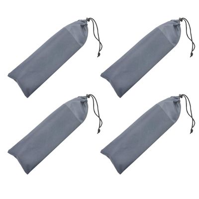 4pcs Heavy Duty Tent Nail Storage Bag Oxford Pouch for Camping Tent Pegs Includes Compact Hammer and Wind Rope Organizer Portable Outdoor Gear