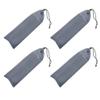4pcs Heavy Duty Tent Nail Storage Bag Oxford Pouch for Camping Tent Pegs Includes Compact Hammer and Wind Rope Organizer Portable Outdoor Gear view 1