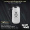 Personalized 11 oz. Stainless Steel Coffee Mugs with Lid - 24 pack Custom Text, Logo - White view 2