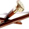 Flower Handle Walking Cane Brass Stick Handle Wooden Vintage Designer Antique Victorian Style Foldable Wooden Walking Cane view 1