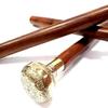 Flower Handle Walking Cane Brass Stick Handle Wooden Vintage Designer Antique Victorian Style Foldable Wooden Walking Cane view 3