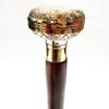 Flower Handle Walking Cane Brass Stick Handle Wooden Vintage Designer Antique Victorian Style Foldable Wooden Walking Cane view 4