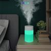 Mini Humidifier, USB Power Supply, Suitable for Study Room, Bedroom, Baby Room, Office, Car, With 7 Color LED, Air Humidifier, Can Be Used for Facial Moisturizing (Black) view 1