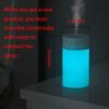 Mini Humidifier, USB Power Supply, Suitable for Study Room, Bedroom, Baby Room, Office, Car, With 7 Color LED, Air Humidifier, Can Be Used for Facial Moisturizing (Black) view 2