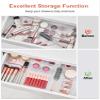 SMARTAKE 20-Piece Drawer Organizer with Non-Slip Silicone Pads, 7-Size Desk Drawer Organizer Trays Storage Tray for Makeup, Jewelries, Utensils in Bedroom Dresser, Office and Kitchen (Clear) view 4