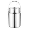 MNSSRN 304 Stainless Steel Airtight Tank, Tea Caddy, Thickened Milk Barrel, Wine Barrel, Edible Peanut Oil Barrel, Airtight Holding Tank, Portable Fermentation Barrel with Sealed Lid, Heavy Duty,3L view 1