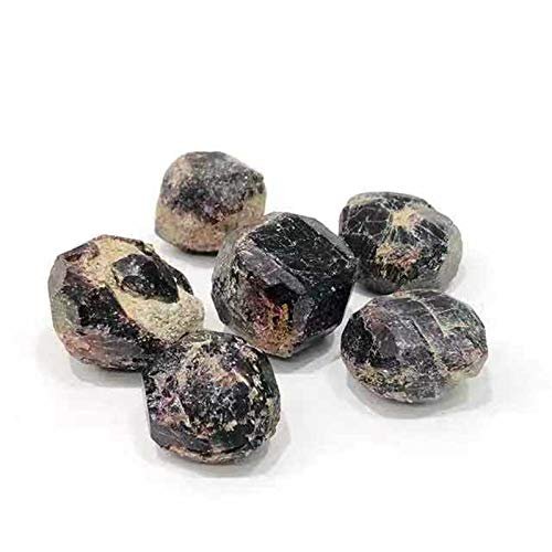 MOKACRYSTAL 100g Red Tumbled Stone Natural Polished Garnet Crystal Gravel Stone