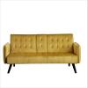 Container Furniture Direct Mid-Century Modern Velvet Uphostered Sofabed, Gilded Gold view 4