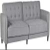 Container Furniture Direct Modern Fabric Convertible Tufted Sleeper Sofa, 81", Silverish Grey view 1