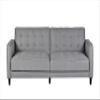 Container Furniture Direct Modern Fabric Convertible Tufted Sleeper Sofa, 81", Silverish Grey view 4