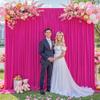 10x10 Fuchsia Backdrop Curtain for Parties Birthday Party Wrinkle Free Hot Pink Photo Curtains Backdrop Drapes Fabric Decoration for Wedding 5ft x 10ft,2 Panels view 4
