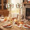 2pcs of Elegant Metal Gold Vases: Beaded Crystal Trumpet Vases, Elegant Floral Table Centerpieces for Weddings Birthdays Anniversaries Holiday Parties Other Event Celebrations(23.2") view 3