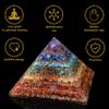55mm orgone pyramid amazonite protection crystals reiki supplies healing stones, organite pyramid for good luck gift for women men gemstone crystal chakra charm orgone generator orgonite collection view 2