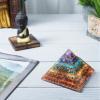 55mm orgone pyramid amazonite protection crystals reiki supplies healing stones, organite pyramid for good luck gift for women men gemstone crystal chakra charm orgone generator orgonite collection view 3