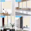 Blackout Cordless Roller Blinds and Shades for Windows - Safety Spring Roller Shades - Cordless Privacy Room Darkening [Beige 100% Blackout,51" W x 36" H] - Custom Made view 4