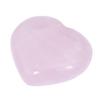 Crocon 50mm Rose quartz Heart stone Big Heart Shape gemstone Puff Stones Set 450 + Carats Pocket Crystal Healing Tumble Collection Palm Worry Stone Good Luck Meditation Gift Craft Home Decor view 1