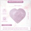 Crocon 50mm Rose quartz Heart stone Big Heart Shape gemstone Puff Stones Set 450 + Carats Pocket Crystal Healing Tumble Collection Palm Worry Stone Good Luck Meditation Gift Craft Home Decor view 3