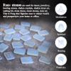 Crocon rectangle shape gemstone runes with Elder Futhark Alphabet Engraved |25 pcs rune set |Crystal Divination Healing Chakra Reiki set| with a pouch|Size: 20-25mm (Opalite rune) view 3