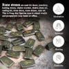 Crocon Golden Pyrite Rectangle Shape Gemstone Runes with Elder Futhark Alphabet Engraved 25 pcs Rune Set Crystal Divination Healing Chakra Reiki Runes Set with a Pouch Size : 20-25mm view 2