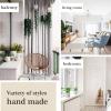 2Pcs Curtain Tiebacks Ropes Tassel Holdbacks Handmade Cotton Rope Window Curtain Buckle Clip Holder Boho Macrame Drapery Tie-Backs Ropes Decorative Rope Curtains Ties for Home Office Dorm Patio view 2
