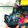 MOKACRYSTAL 150g-230g Electroplating Colorful Angel Aura Crystal Cluster 1pc view 2