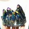 MOKACRYSTAL 150g-230g Electroplating Colorful Angel Aura Crystal Cluster 1pc view 3