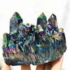 MOKACRYSTAL 150g-230g Electroplating Colorful Angel Aura Crystal Cluster 1pc view 4