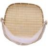 Cabilock 1pc Handmade Woven Picnic Basket Net Cover Fruit Storage for Outdoor Use and Design for Food and Bread Organization view 2