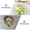 Cabilock 1pcs Elegant Fruit Plate Dessert and Salad Serving Dish Smooth for Parties Gatherings and Everyday Use Safe and Stylish Tableware view 3
