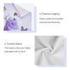 ALAZA Purple Rose Flower Butterfly Towel Bathroom Sets 1 Bath Towel 1 Hand Towel 1 Washcloth Soft Luxury Decorative Set of 3 Towels Multipurpose for Kitchen Home Spa Beach view 4