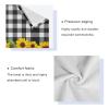 ALAZA Sunflower Towel Bathroom Sets White Black Buffalo Plaid 1 Bath Towel 1 Hand Towel 1 Washcloth Soft Highly Absorbent Decorative Towels for Beach Gym Spa, Buffalo Plaid Kitchen Decor view 4